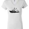 Women's Short Sleeve V-Neck T-Shirt Thumbnail