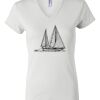 Women's Short Sleeve V-Neck T-Shirt Thumbnail