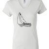 Women's Short Sleeve V-Neck T-Shirt Thumbnail