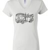 Women's Short Sleeve V-Neck T-Shirt Thumbnail