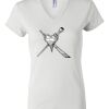 Women's Short Sleeve V-Neck T-Shirt Thumbnail