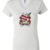 Women's Short Sleeve V-Neck T-Shirt Thumbnail