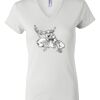 Women's Short Sleeve V-Neck T-Shirt Thumbnail