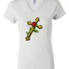 Women's Short Sleeve V-Neck T-Shirt Thumbnail