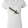 Women's Short Sleeve V-Neck T-Shirt Thumbnail