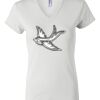 Women's Short Sleeve V-Neck T-Shirt Thumbnail