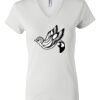 Women's Short Sleeve V-Neck T-Shirt Thumbnail