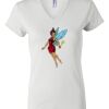 Women's Short Sleeve V-Neck T-Shirt Thumbnail