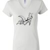 Women's Short Sleeve V-Neck T-Shirt Thumbnail