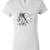 Women's Short Sleeve V-Neck T-Shirt Thumbnail