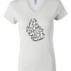 Women's Short Sleeve V-Neck T-Shirt Thumbnail