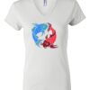 Women's Short Sleeve V-Neck T-Shirt Thumbnail