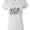 Women's Short Sleeve V-Neck T-Shirt Thumbnail