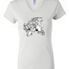 Women's Short Sleeve V-Neck T-Shirt Thumbnail