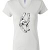 Women's Short Sleeve V-Neck T-Shirt Thumbnail