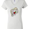 Women's Short Sleeve V-Neck T-Shirt Thumbnail