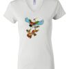 Women's Short Sleeve V-Neck T-Shirt Thumbnail