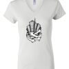 Women's Short Sleeve V-Neck T-Shirt Thumbnail