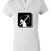 Women's Short Sleeve V-Neck T-Shirt Thumbnail