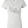 Women's Short Sleeve V-Neck T-Shirt Thumbnail