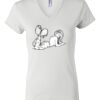 Women's Short Sleeve V-Neck T-Shirt Thumbnail