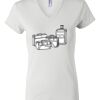 Women's Short Sleeve V-Neck T-Shirt Thumbnail