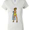 Women's Short Sleeve V-Neck T-Shirt Thumbnail