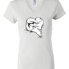 Women's Short Sleeve V-Neck T-Shirt Thumbnail