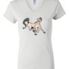 Women's Short Sleeve V-Neck T-Shirt Thumbnail