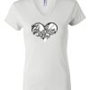 Women's Short Sleeve V-Neck T-Shirt Thumbnail