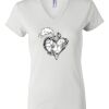 Women's Short Sleeve V-Neck T-Shirt Thumbnail