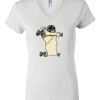 Women's Short Sleeve V-Neck T-Shirt Thumbnail