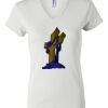 Women's Short Sleeve V-Neck T-Shirt Thumbnail