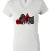 Women's Short Sleeve V-Neck T-Shirt Thumbnail