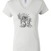 Women's Short Sleeve V-Neck T-Shirt Thumbnail