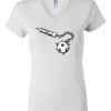 Women's Short Sleeve V-Neck T-Shirt Thumbnail