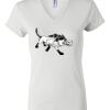 Women's Short Sleeve V-Neck T-Shirt Thumbnail