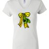 Women's Short Sleeve V-Neck T-Shirt Thumbnail