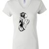 Women's Short Sleeve V-Neck T-Shirt Thumbnail