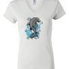 Women's Short Sleeve V-Neck T-Shirt Thumbnail