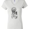 Women's Short Sleeve V-Neck T-Shirt Thumbnail