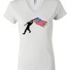 Women's Short Sleeve V-Neck T-Shirt Thumbnail