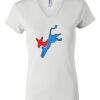 Women's Short Sleeve V-Neck T-Shirt Thumbnail