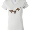 Women's Short Sleeve V-Neck T-Shirt Thumbnail